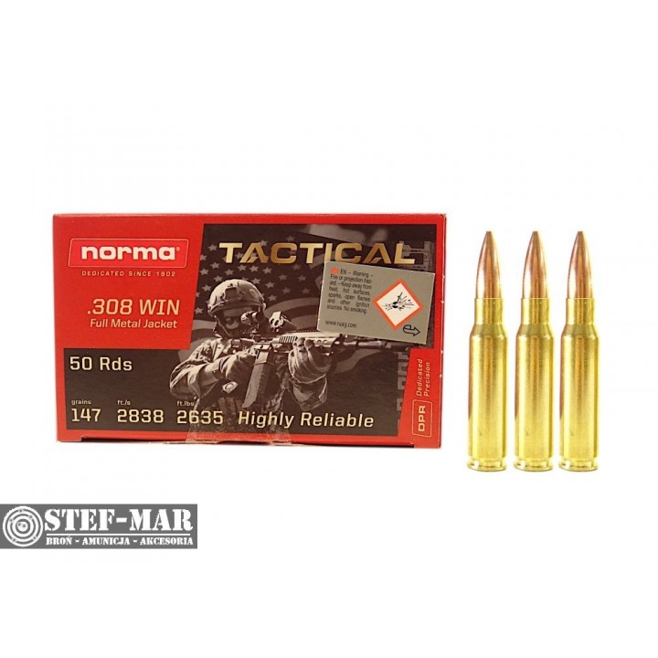 Amunicja Norma Tactical .308 Win FMJ (50 szt.) [C14-6]