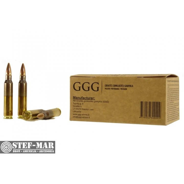 Amunicja GGG .223 Rem. 55grs/3.56g FMJ (50 szt.) [C12-9]