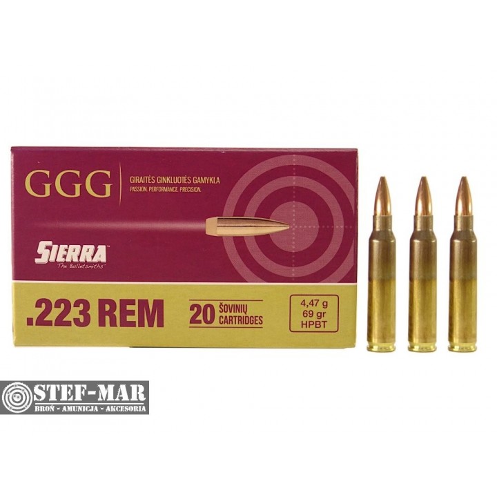 Amunicja GGG Sierra .223 Rem HPBT 4,47g (20 szt.) [C19-4]